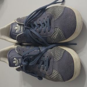 Adidas Womens Gazelle Snakeskin Suede Sneakers